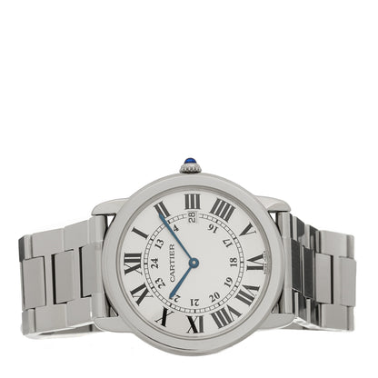 Cartier Stainless Steel 36mm Ronde Solo Quartz Watch 2 of 4