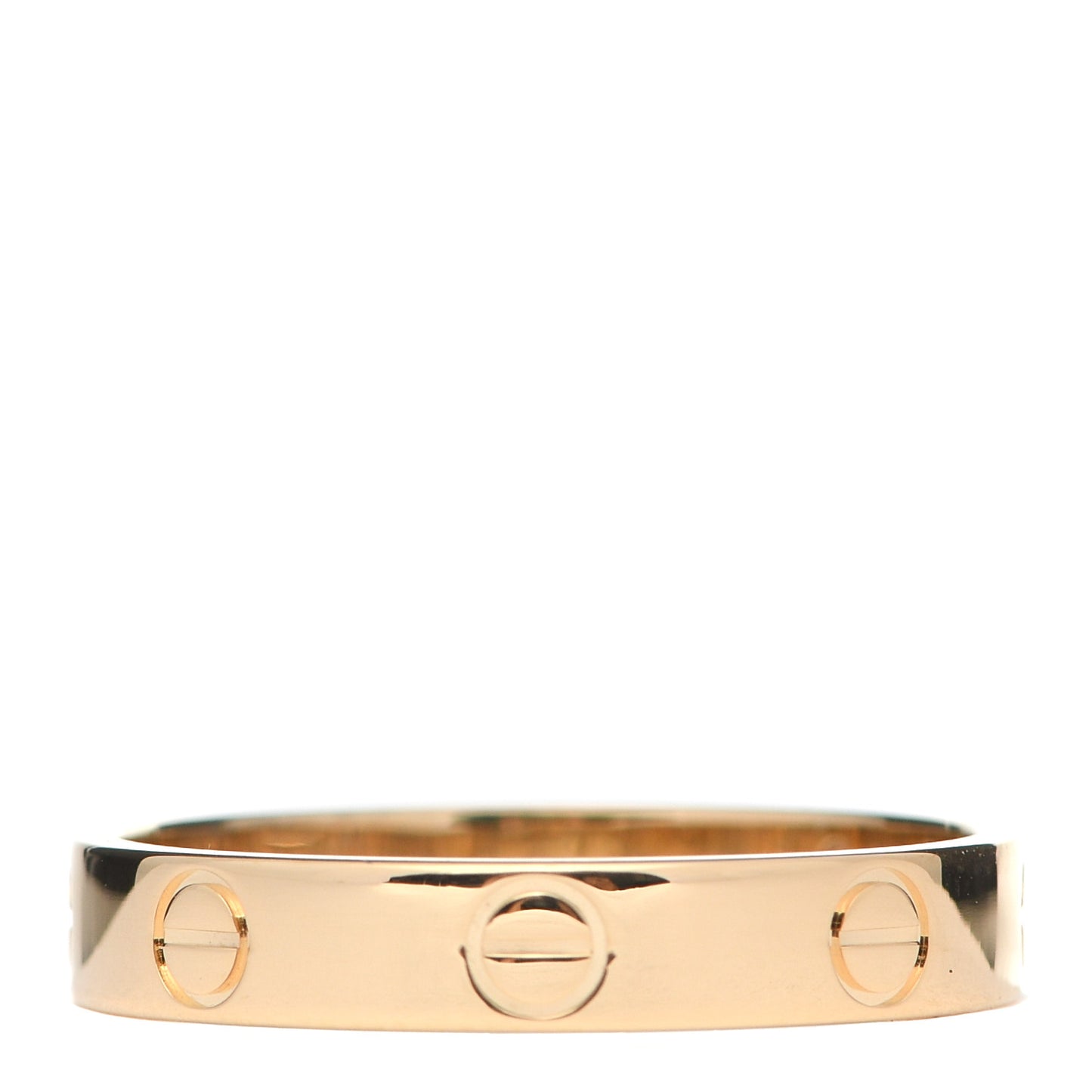 18K Yellow Gold 3.5mm LOVE Wedding Band Ring 56 7.5