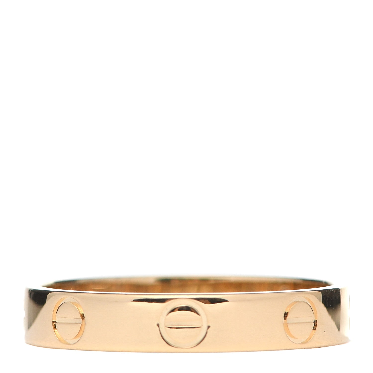 Cartier 18K Yellow Gold 3.5mm LOVE Wedding Band Ring 56 7.5 3 of 5