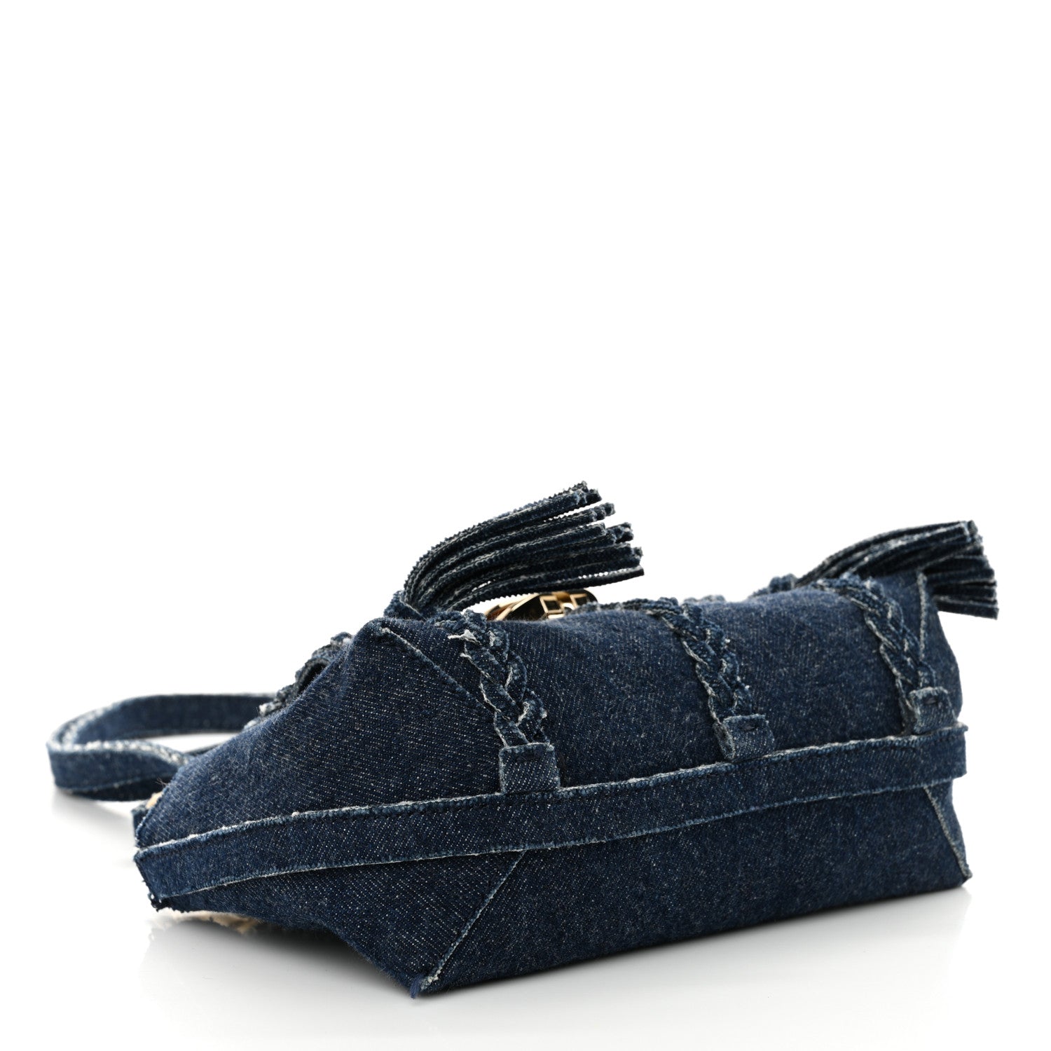 Chloe Denim Mini Penelope Soft Shoulder Bag Blue 4 of 15