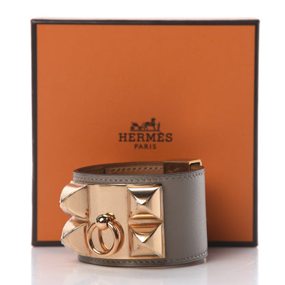 Hermes Swift Collier De Chien CDC Bracelet T2 Gris Asphalte 7 of 7