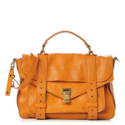 Proenza Schouler Lambskin Medium PS1 Satchel Saffron 1 of 12