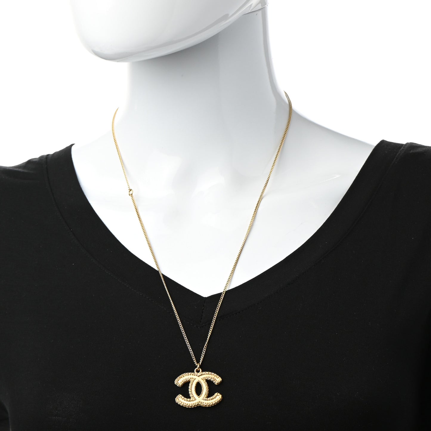 CC Necklace Matte Gold