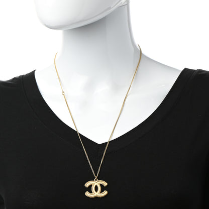 Chanel CC Necklace Matte Gold 2 of 6