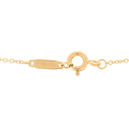 Tiffany Platinum 18K Yellow Gold Diamond Schlumberger Lynn Pendant Necklace 3 of 4