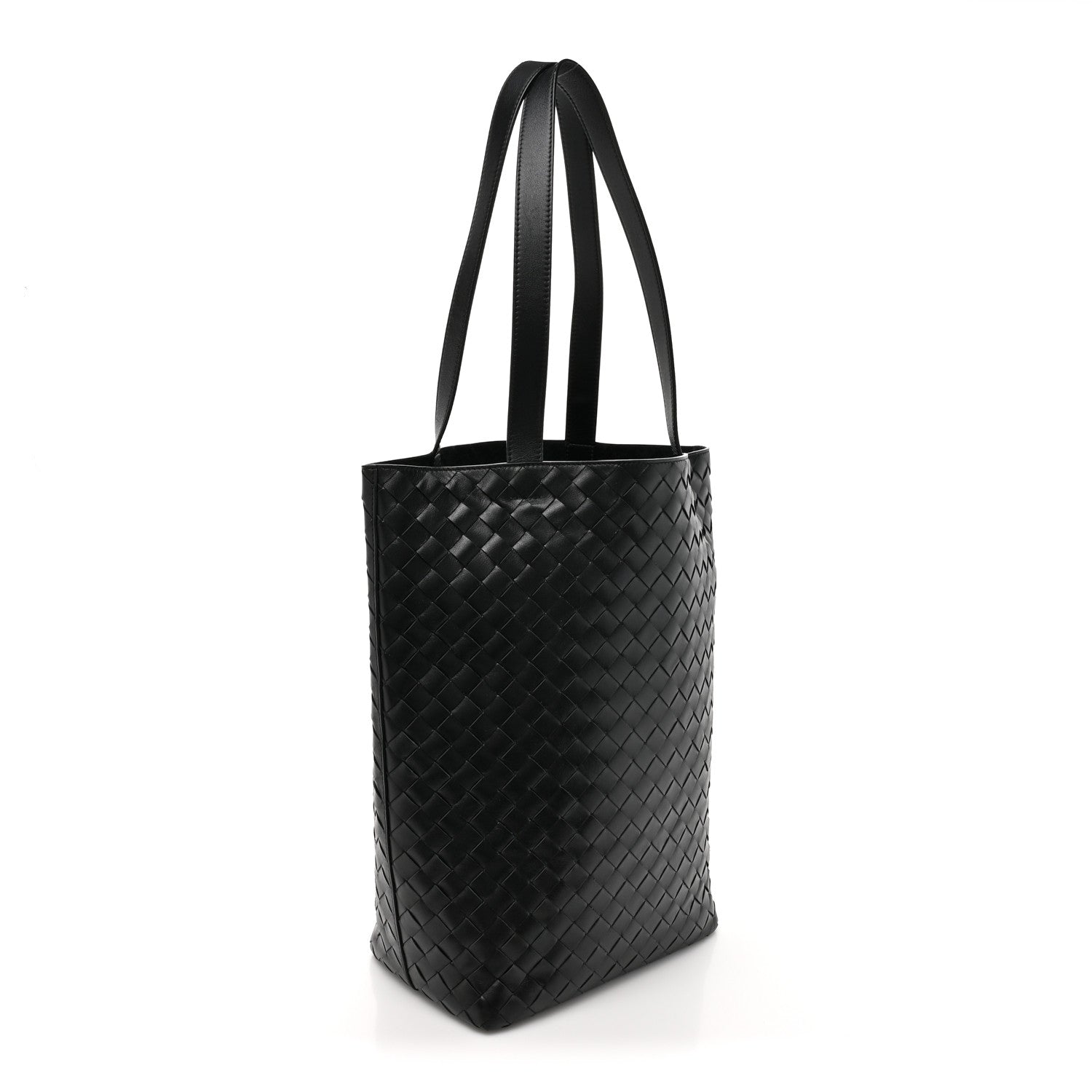 Bottega Veneta Nappa Intrecciato Small North South Tote Black 4 of 13