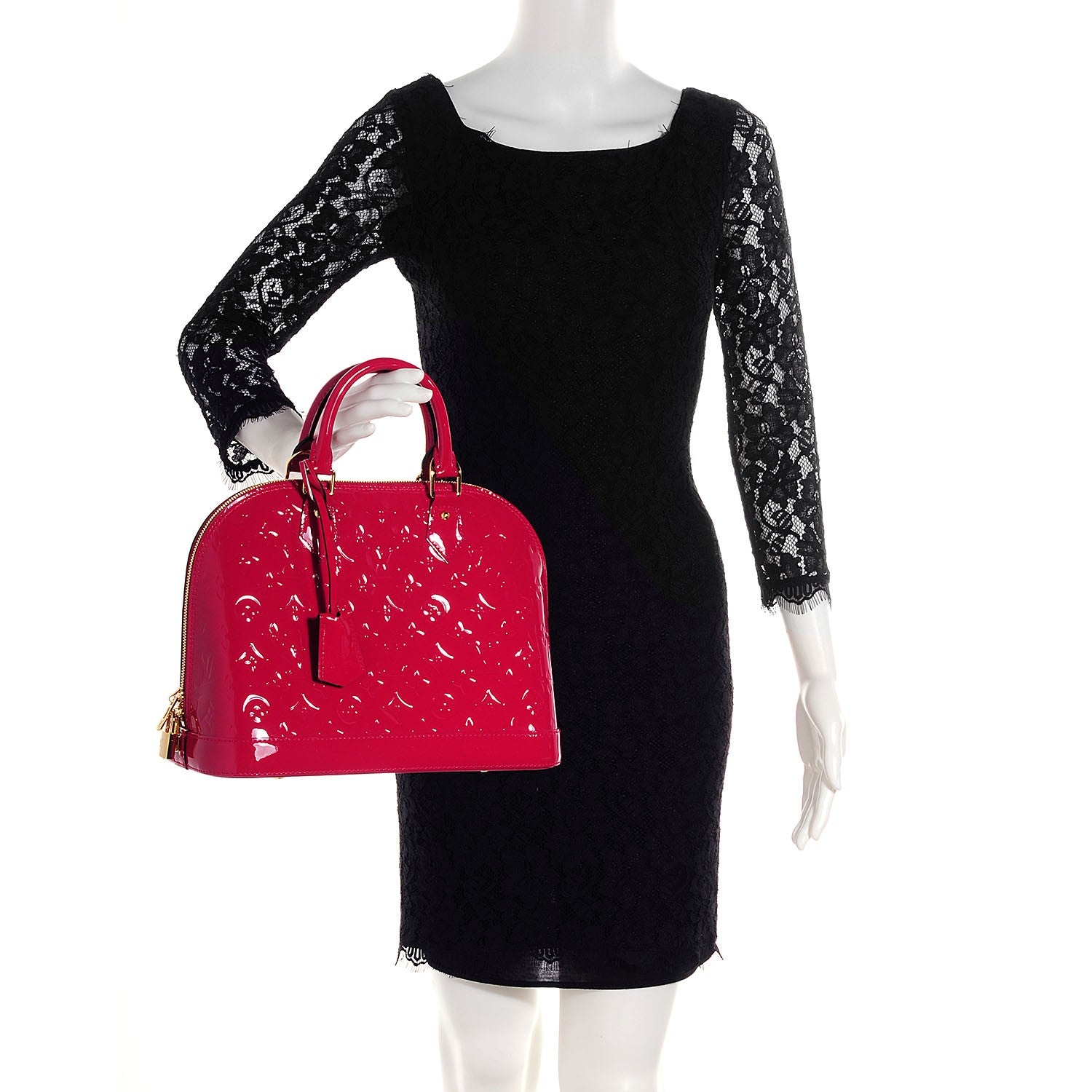 Louis Vuitton Vernis Alma PM Rose Indien 2 of 8