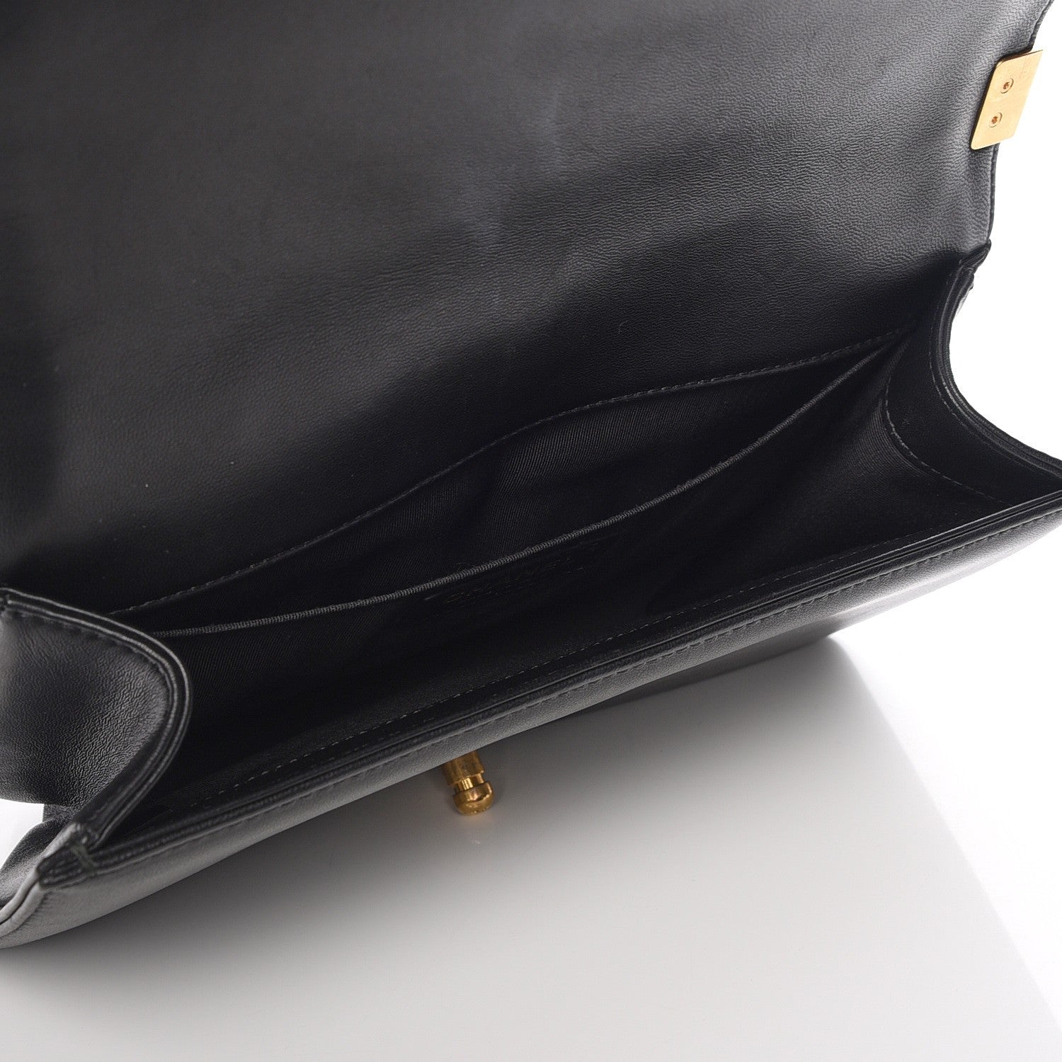 Chanel Lambskin Quilted Medium Boy Flap Black 5 of 7
