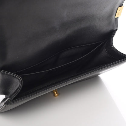 Chanel Lambskin Quilted Medium Boy Flap Black 5 of 7