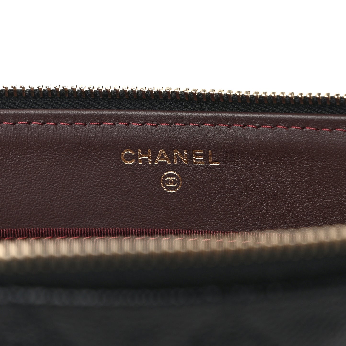 Caviar Quilted Small Zipped Pouch Black