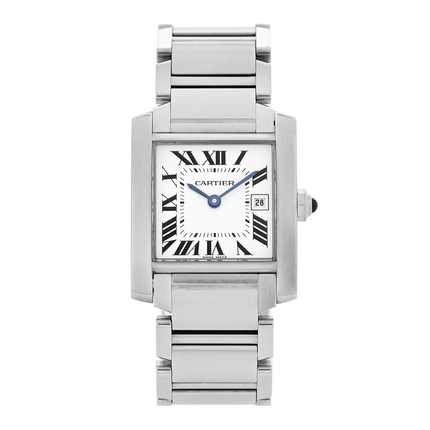 Cartier Stainless Steel 25mm Tank Francaise Quartz Watch 1 of 5
