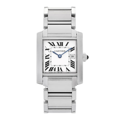 Cartier Stainless Steel 25mm Tank Francaise Quartz Watch 1 of 5