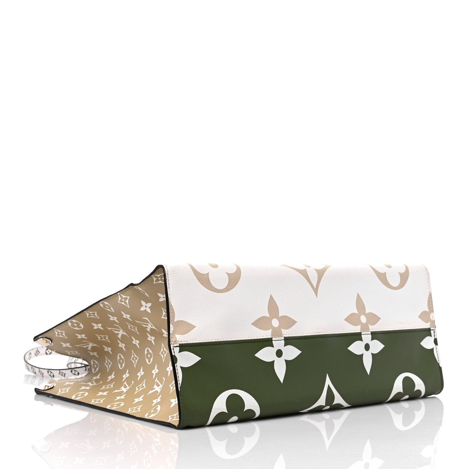 Louis Vuitton Monogram Giant Onthego GM Kaki Beige 4 of 13