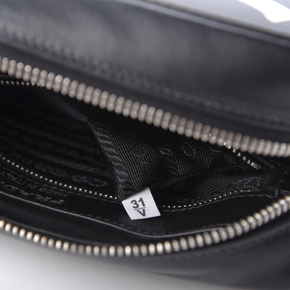 Prada City Calf Banana Print Camera Bag Black Fuchsia 9 of 9