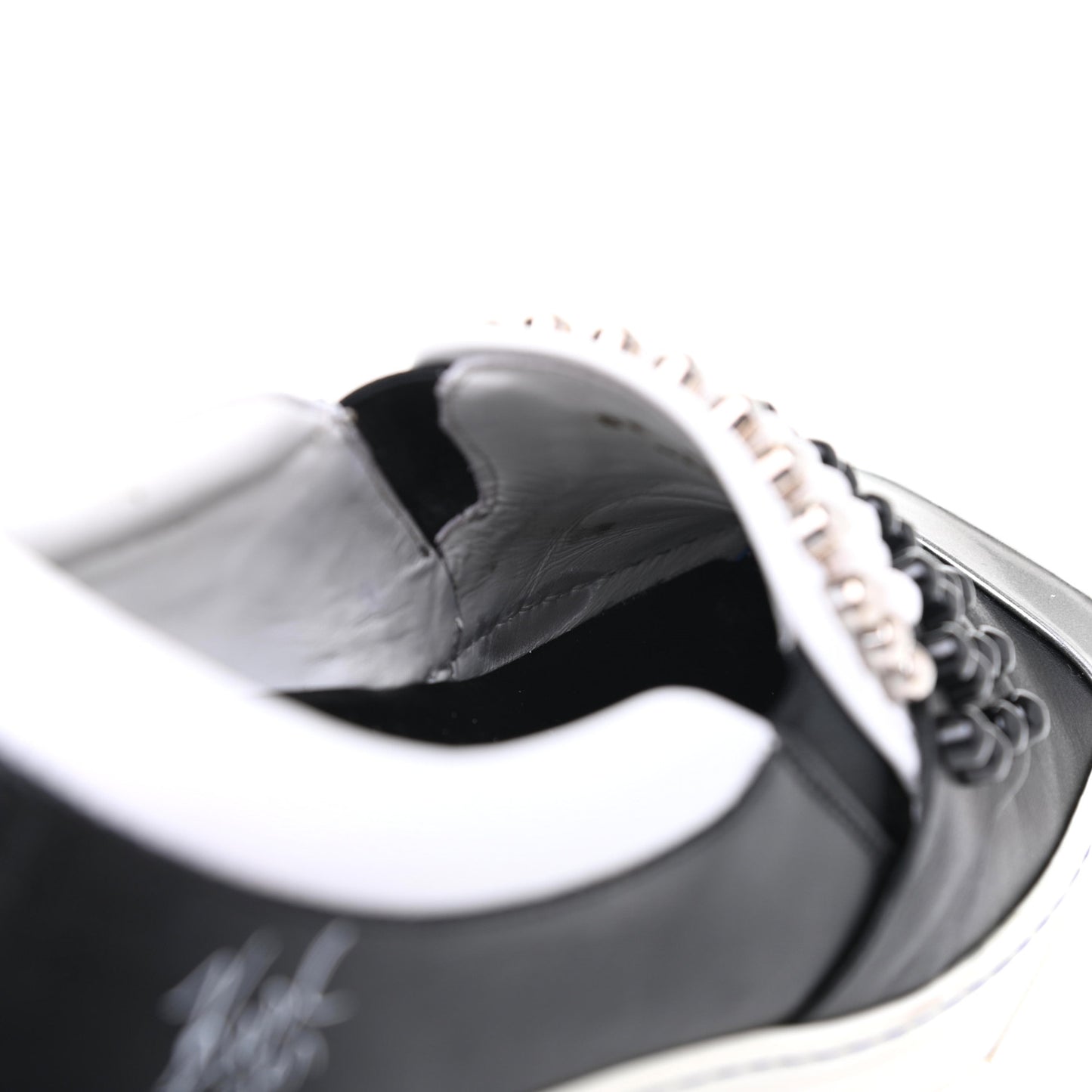 Calfskin Studded Karlito Slip On Sneaker 36 Black