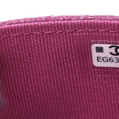Chanel Caviar Quilted Flap Card Holder Wallet Fuchsia 8 of 10