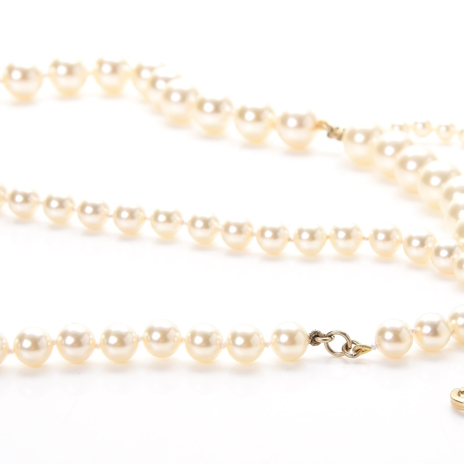 Chanel Pearl CC Double Strand Belt Gold 8 of 8