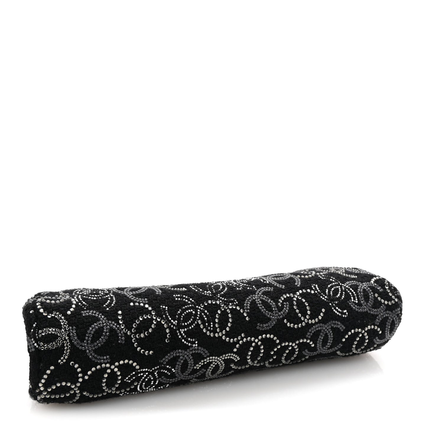 Tweed Strass Pudong Clutch Black