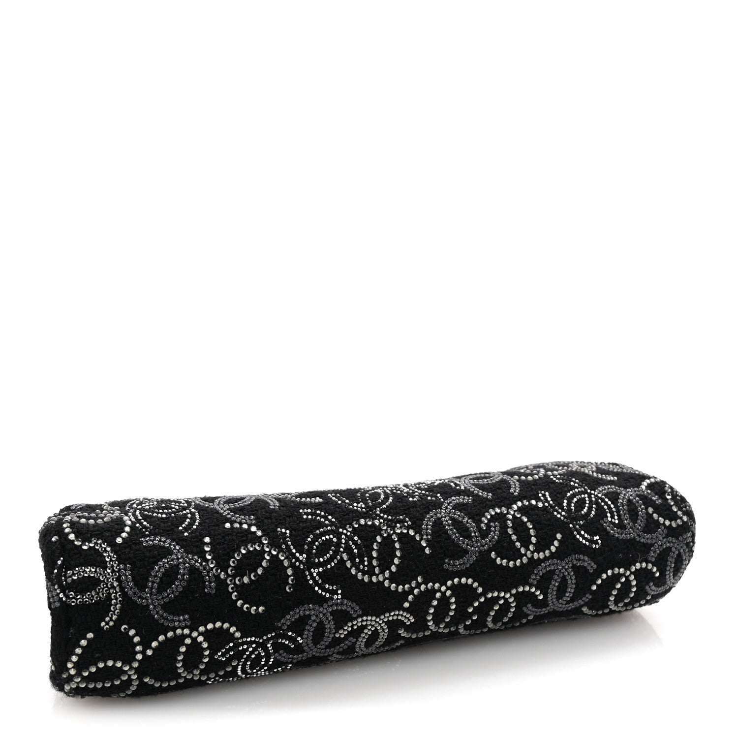 Chanel Tweed Strass Pudong Clutch Black 4 of 8