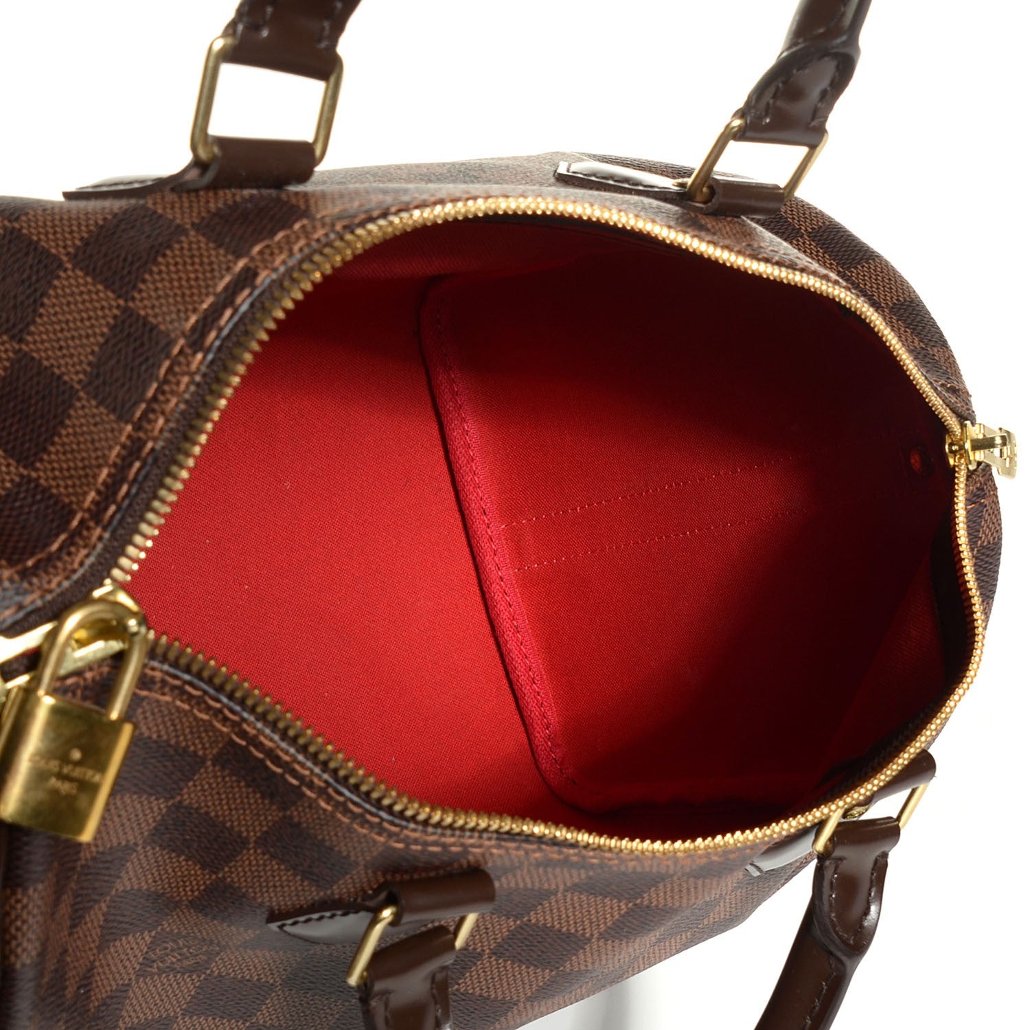 Louis Vuitton Damier Ebene Speedy Bandouliere 30 5 of 8