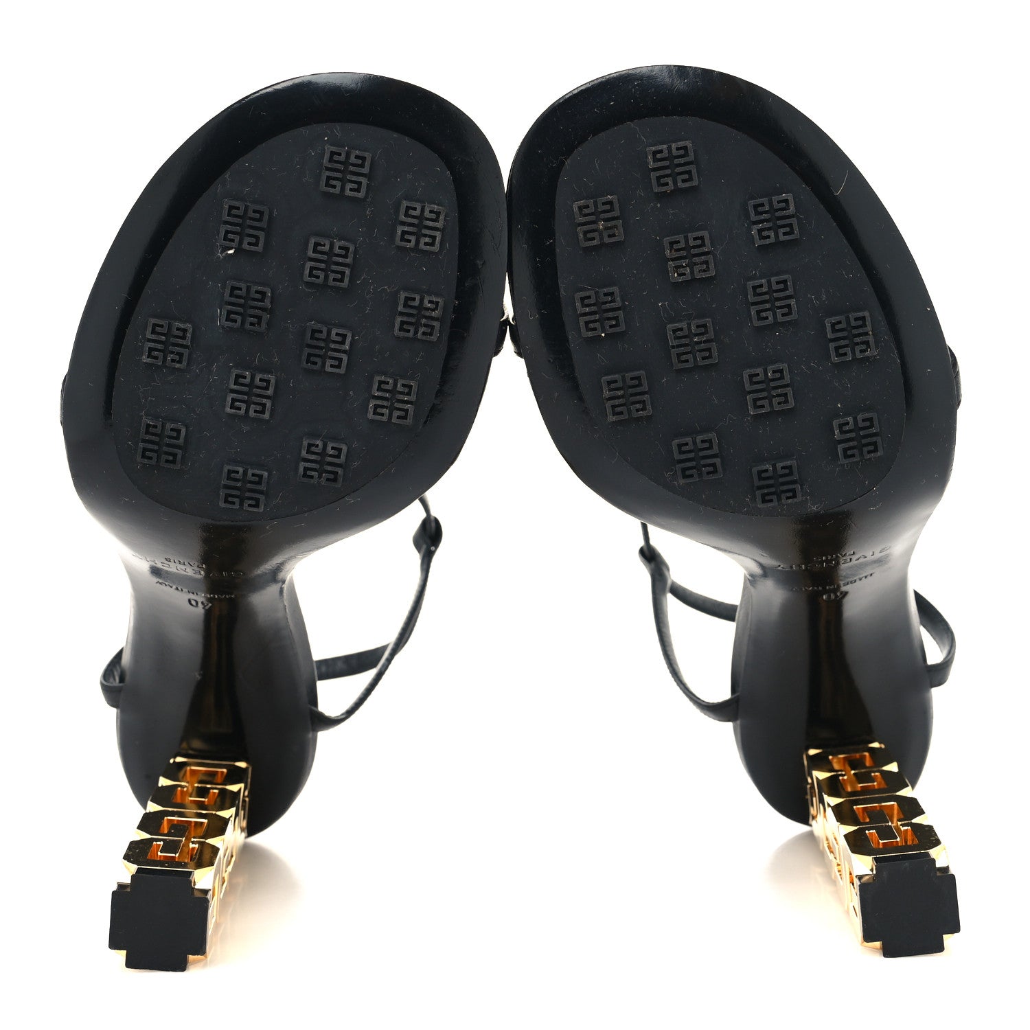 Givenchy Smooth Nappa G Cube 105mm Sandals 40 Black 5 of 8