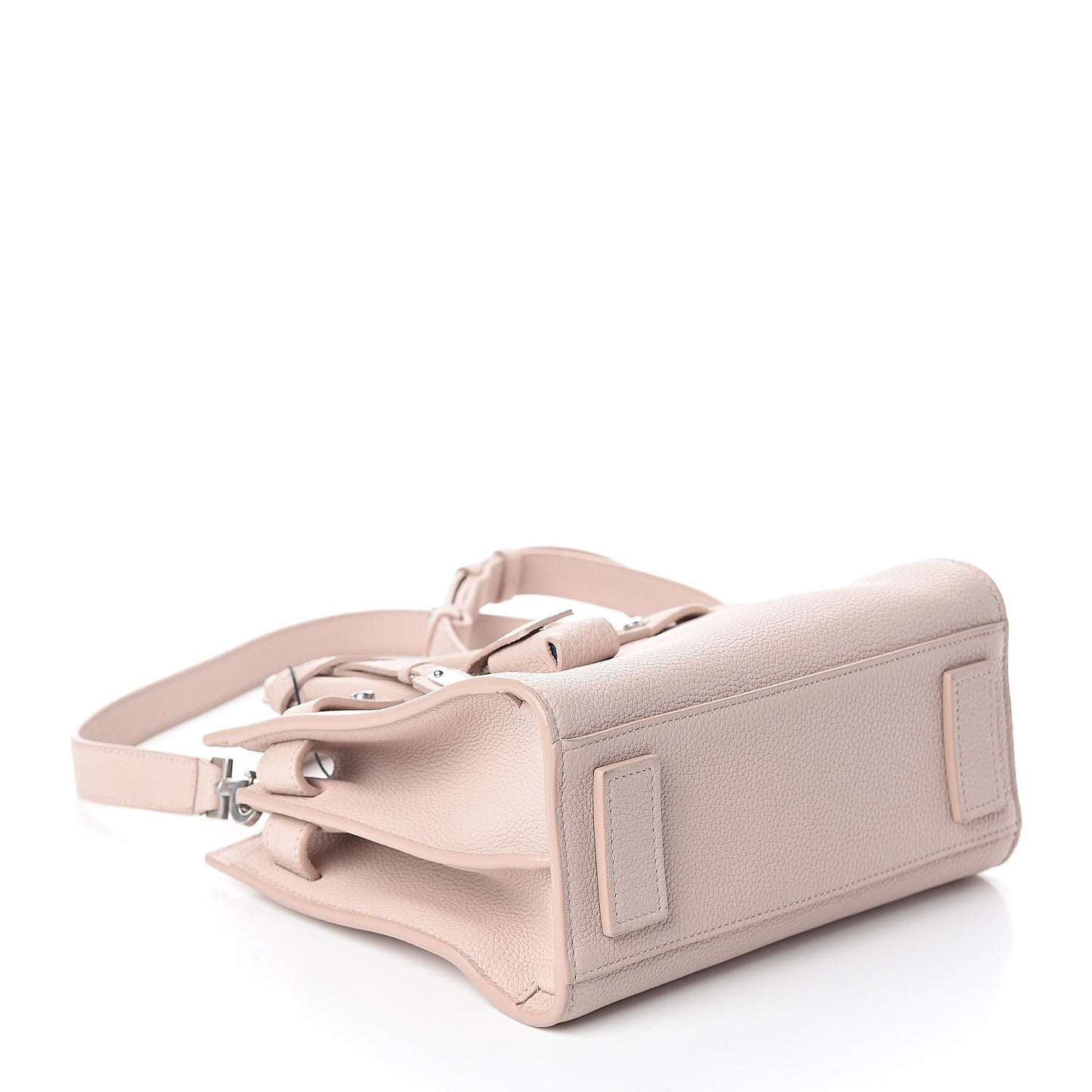 Grained Calfskin Nano Supple Sac De Jour Marble Pink