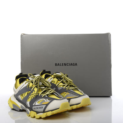Balenciaga Mesh Nylon Mens Track Sneakers 39 Yellow Black White 8 of 8
