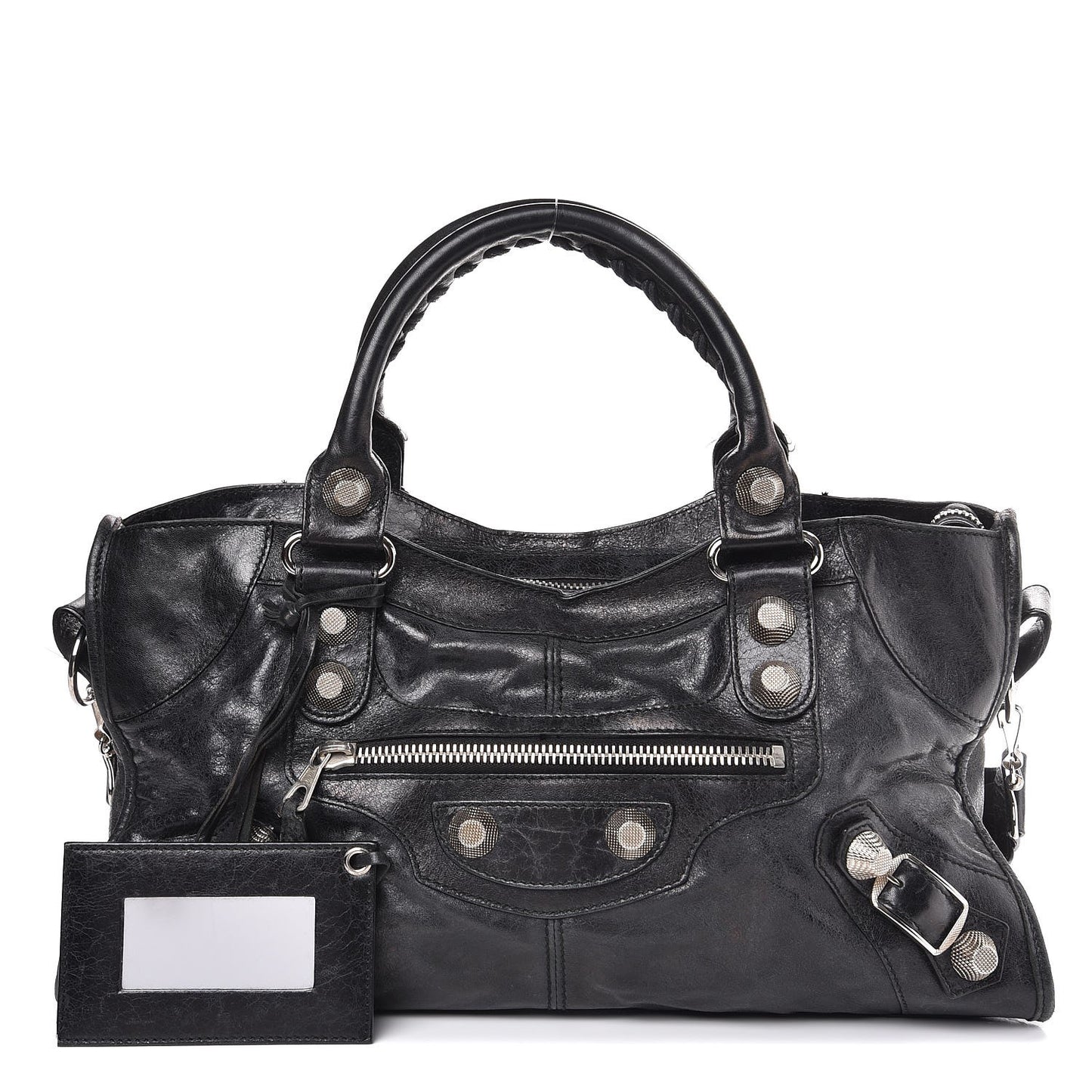 Agneau Giant 21 Silver Hardware Part Time Black