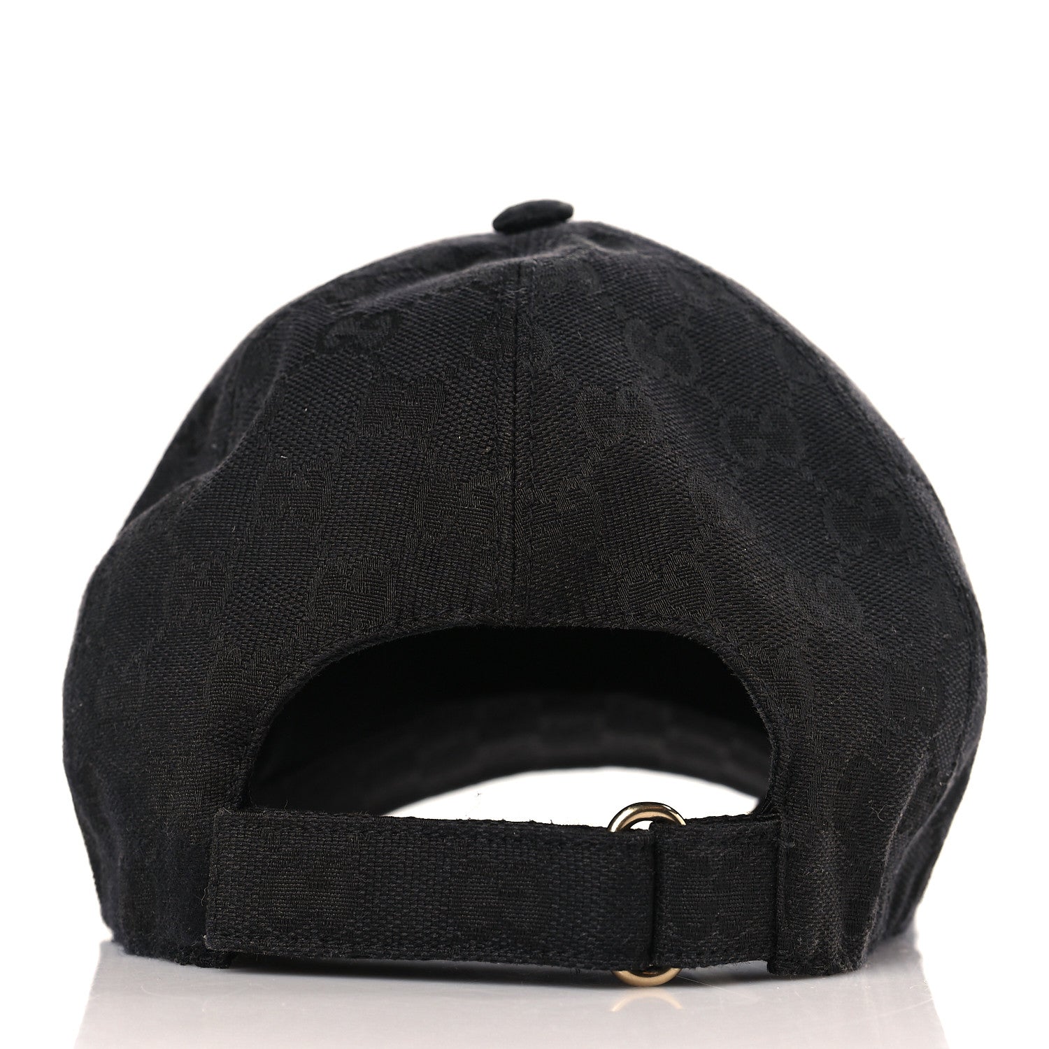 Gucci Monogram Textured Dollar Calfskin Zeno Baseball Hat XL Black 5 of 8