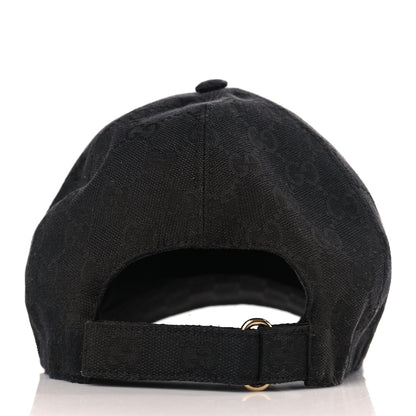 Gucci Monogram Textured Dollar Calfskin Zeno Baseball Hat XL Black 5 of 8