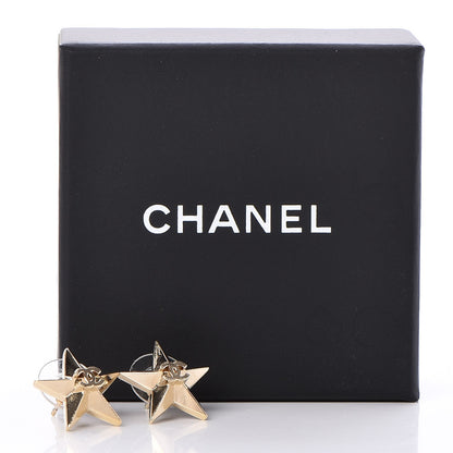 Chanel Metal CC Star Earrings Gold 5 of 5