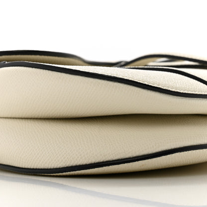Christian Dior Grained Calfskin Saddle Bag White 9 of 14