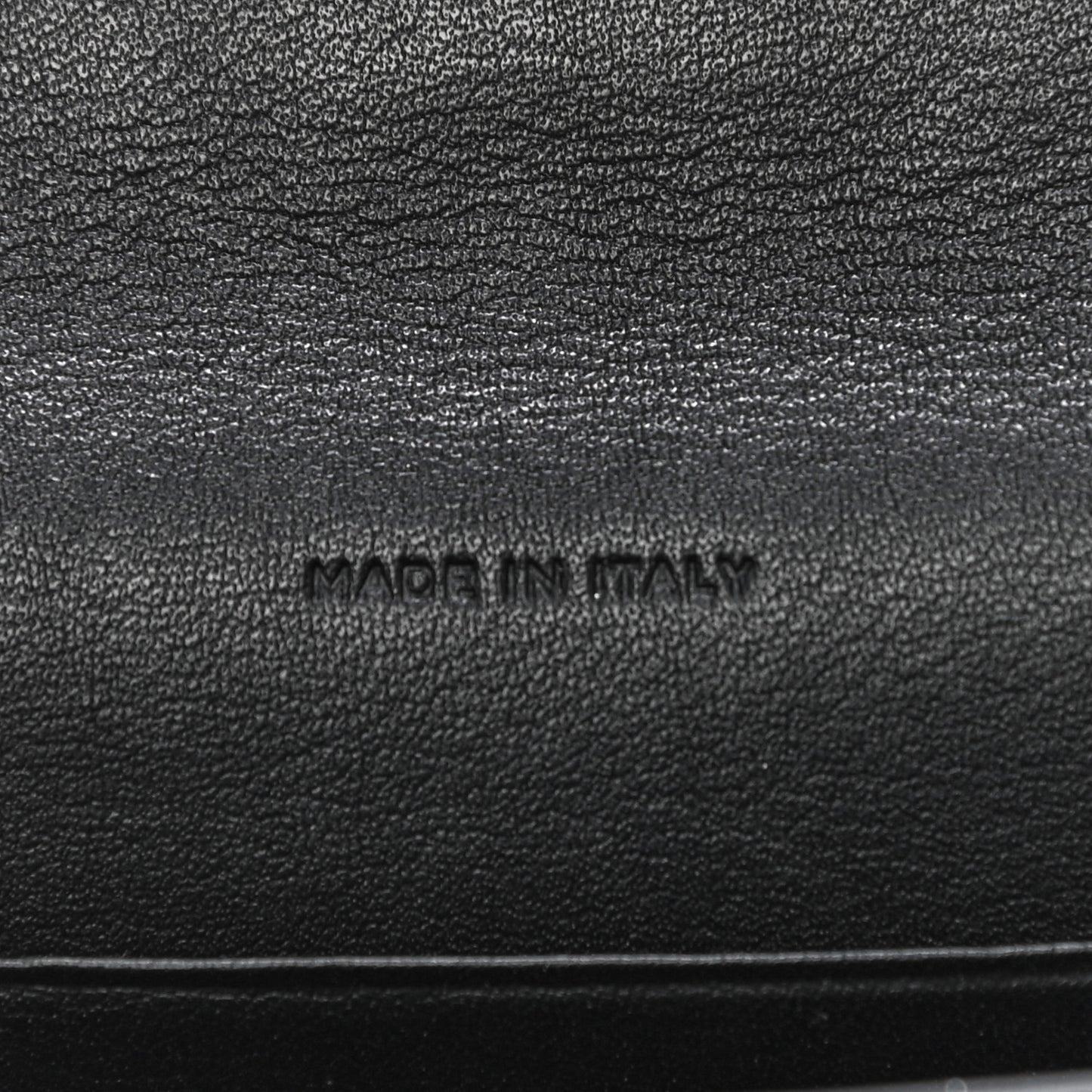 Calfskin Heart Studded Small Envelope Wallet Black