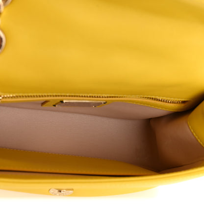 Bulgari Calfskin Matelasse Small Serpenti Cabochon Shoulder Bag Yellow 5 of 13