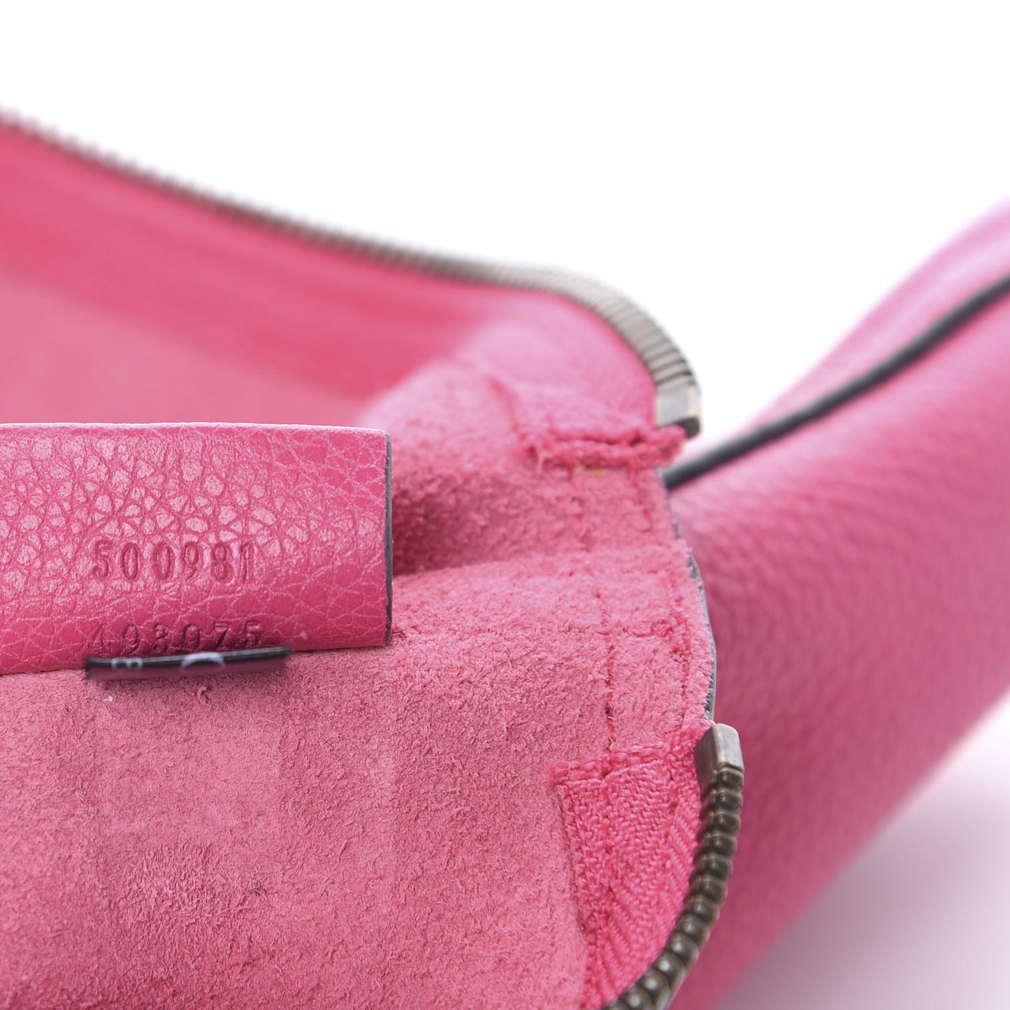 Pebbled Calfskin Medium Logo Portfolio Clutch Box Pink Green