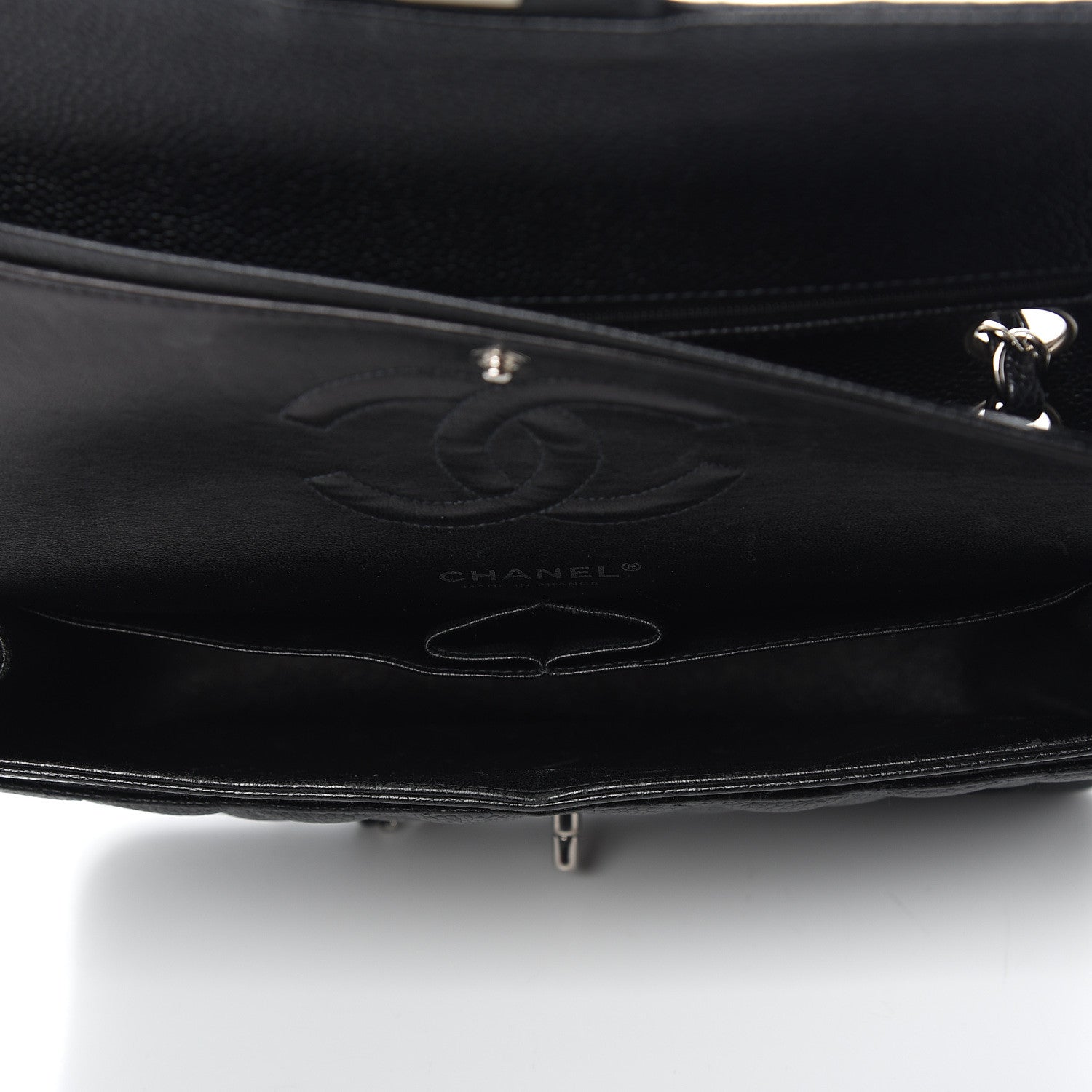 Chanel Caviar Quilted Medium Double Flap Black 4 of 10