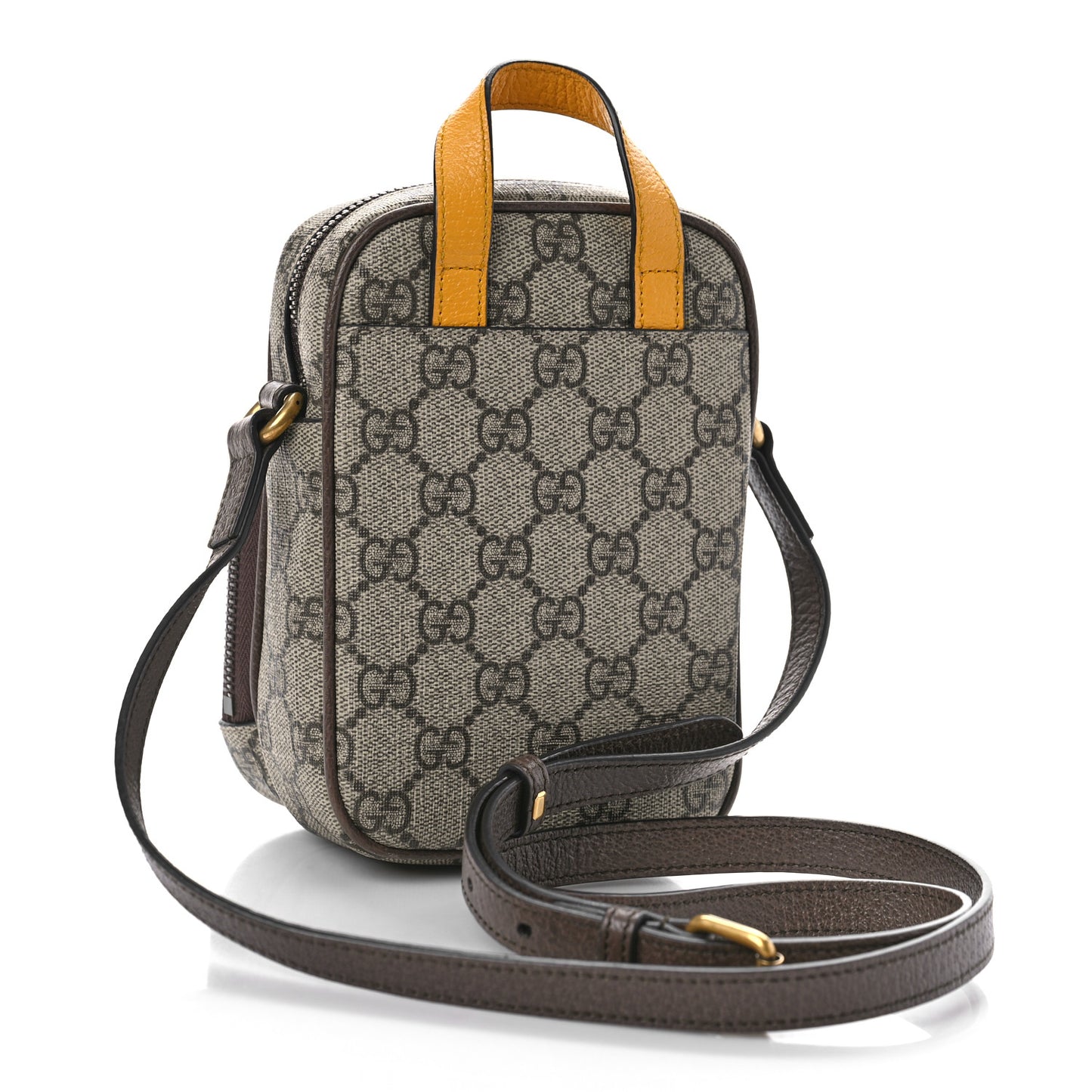 GG Supreme Monogram Mini Neo Vintage Double Zip Messenger Bag Beige New Acero Crop