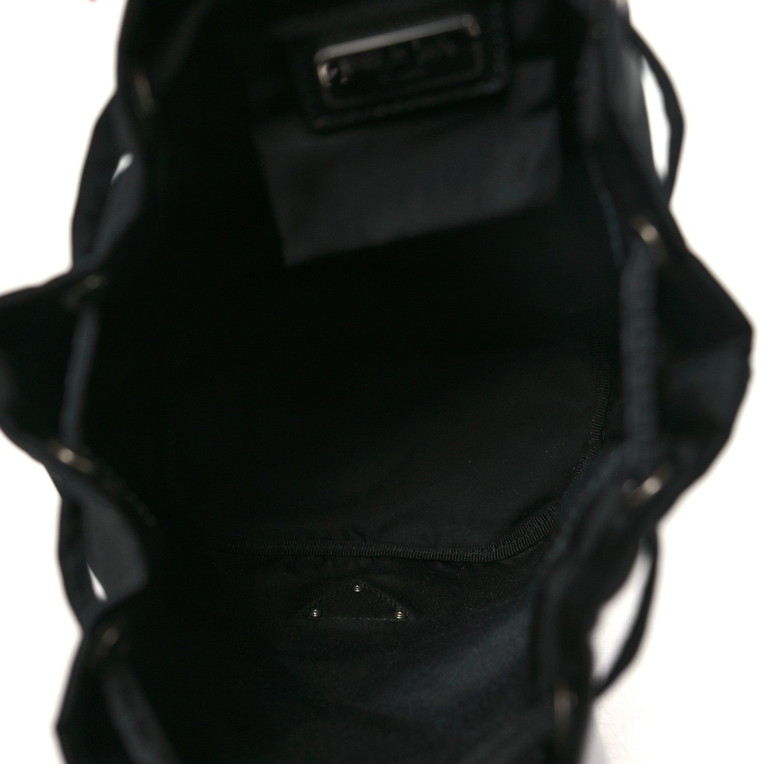 Prada Nylon Vela Drawstring Pouch Black 5 of 9