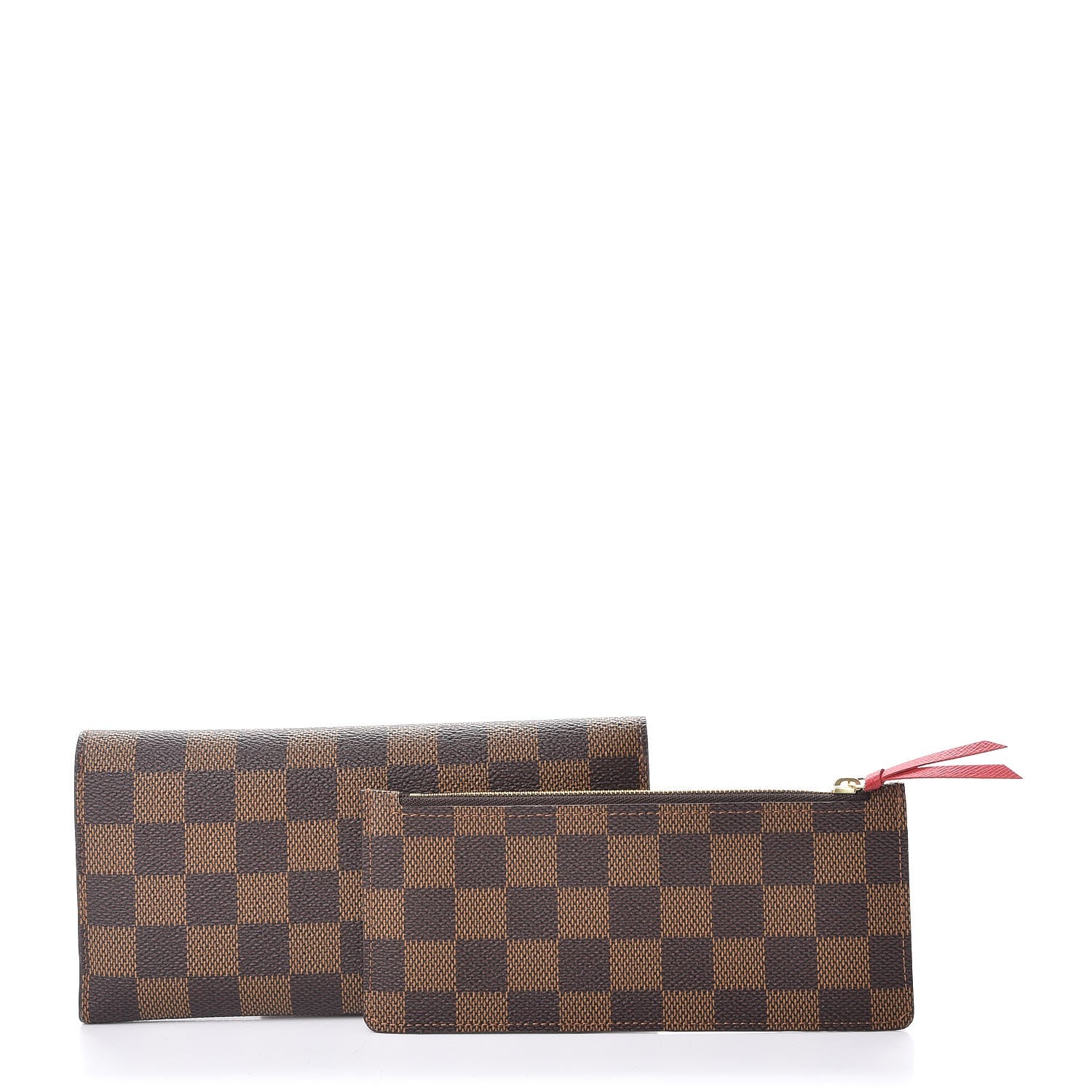 Louis Vuitton Damier Ebene Josephine Wallet Red 5 of 10