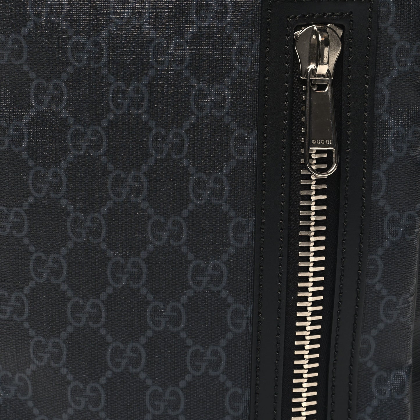 GG Supreme Monogram Web Belt Bag Black Grey