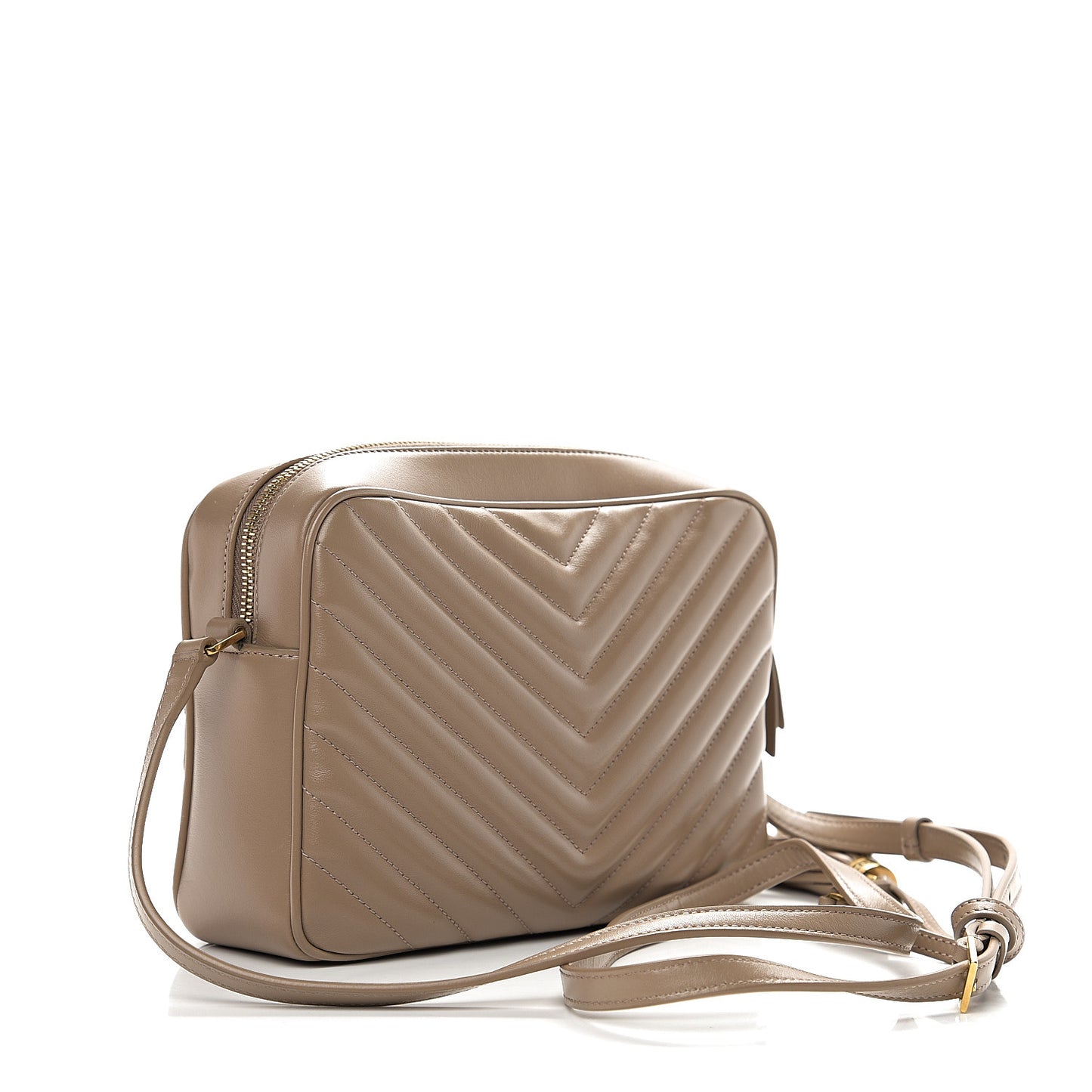 Calfskin Matelasse Monogram Lou Camera Bag Dusty Grey