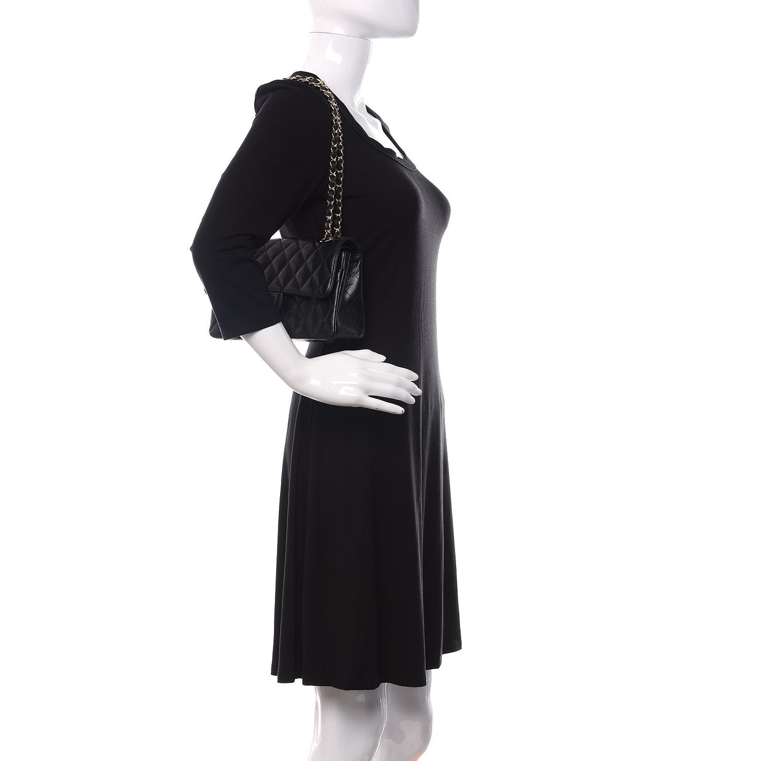 Chanel Caviar Quilted Small Double Flap Black 2 of 10