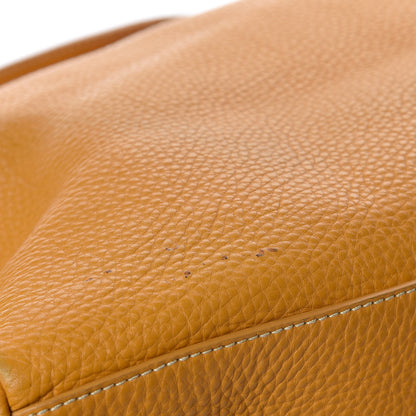 Prada Vitello Daino Top Handle Zip Tote Ocra 11 of 12
