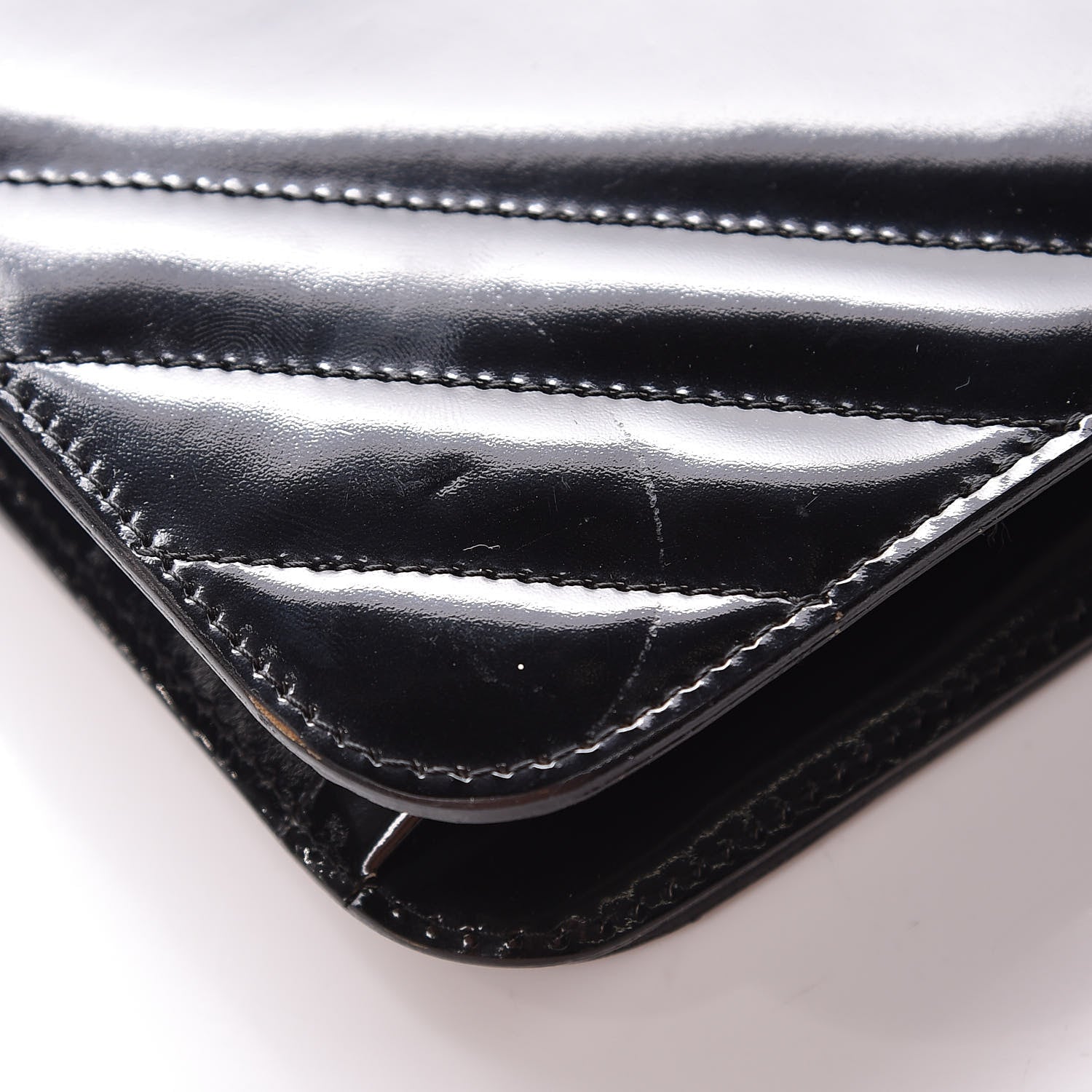 Chanel Patent Small Single Flap Bag Black 16 of 22