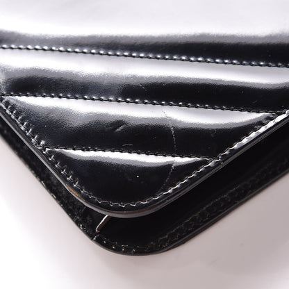 Chanel Patent Small Single Flap Bag Black 16 of 22