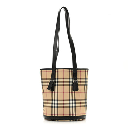Burberry House Check Bucket Bag Black 1 of 15