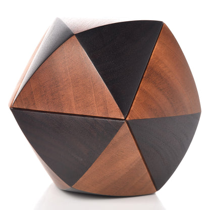 Hermes Java Palissander Mahogany Wood Atlas Paperweight 3 of 8