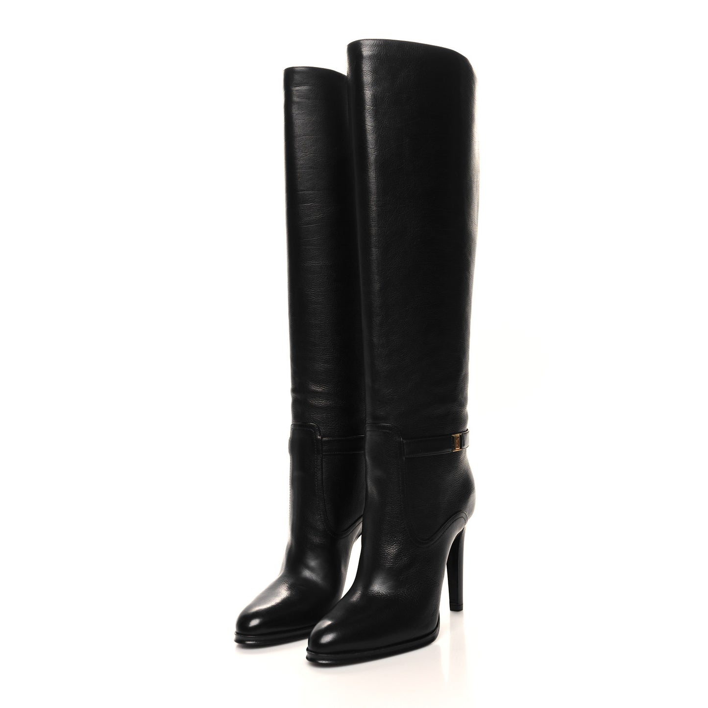 Grained Calfskin Diane 100 Boots 37 Black