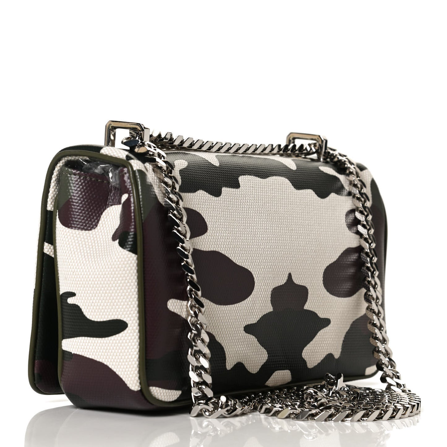 Coated Canvas Camouflage Print Small Lola Bag Multicolor