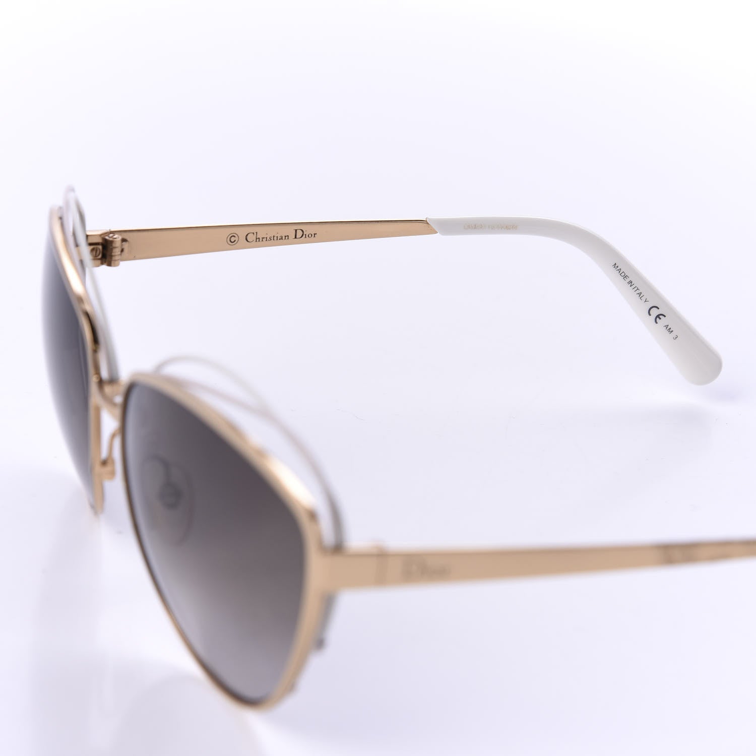 Christian Dior Metal Dior Songe Sunglasses Gold White 8 of 14